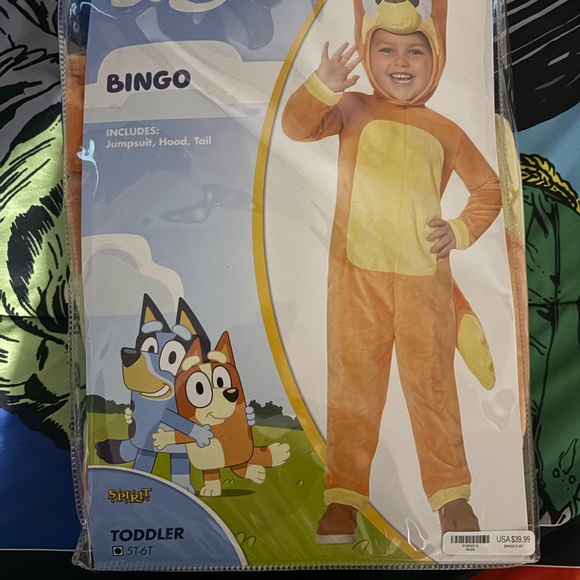 Spirit Bingo Toddler Costume - Orange and Yellow - Picture 1 of 2
